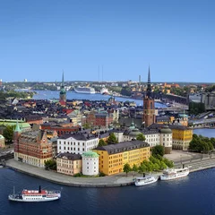 Wall murals North Europe  Panorama of Stockholm, Sweden