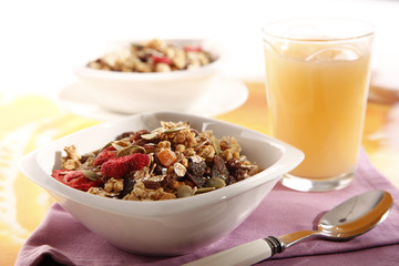 breakfast cereals, muesli 