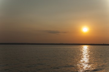 sunset over lake Siutghiol