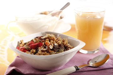 breakfast cereals, muesli 