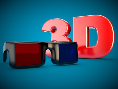 3D Cinema 3D glasses  film TV