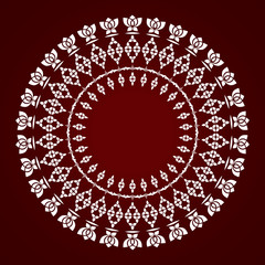 Background with round ornament.