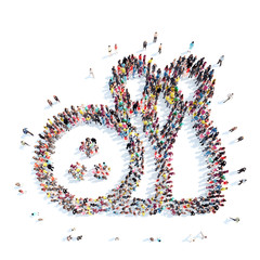 people in the shape of bowling.