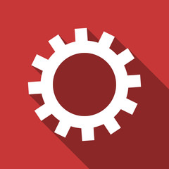 gear flat design modern icon