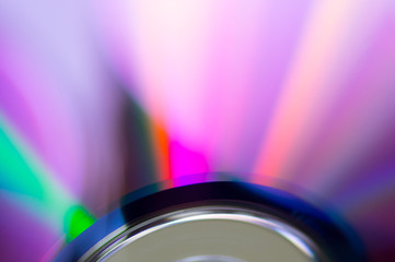 CD und DVD Stapel mit Spektrum