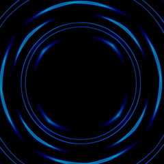 Dark psychedelic space tunnel. Design element. Illustration.