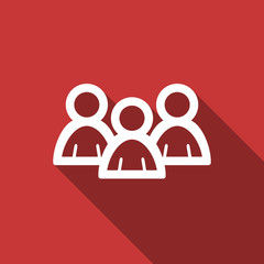 forum flat design modern icon