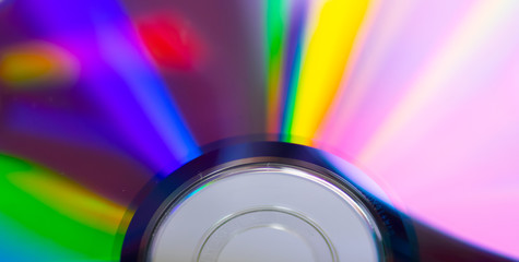 CD und DVD Stapel mit Spektrum