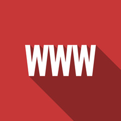 www flat design modern icon