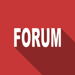 forum flat design modern icon