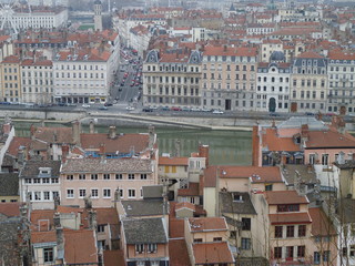 Lyon vue d'en haut