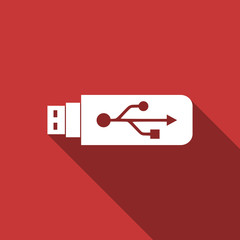 usb flat design modern icon