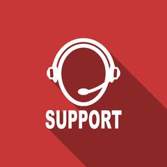 support flat design modern icon