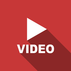 video flat design modern icon