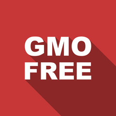 gmo free flat design modern icon