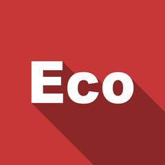 eco flat design modern icon
