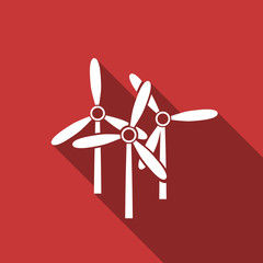 windmill flat design modern icon