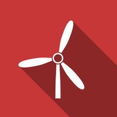 windmill flat design modern icon