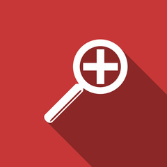 Fototapeta premium lens flat design modern icon