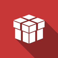 Obraz premium box flat design modern icon