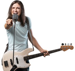 Guitarist, play, music.