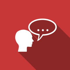 forum flat design modern icon