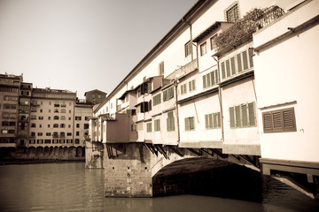 Fototapeta na wymiar Old bridge, Florence, Italy