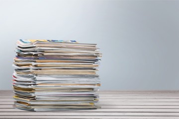 Magazine, Stack, Paper.