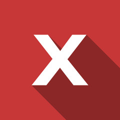 Fototapeta premium cancel flat design modern icon