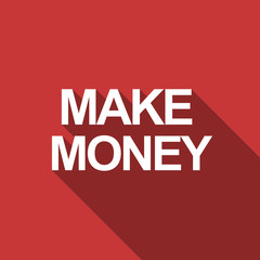 make money flat design modern icon