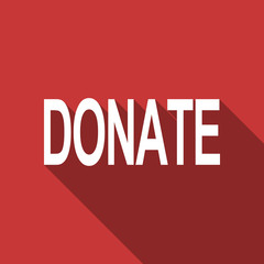 donate flat design modern icon