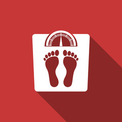 weight flat design modern icon