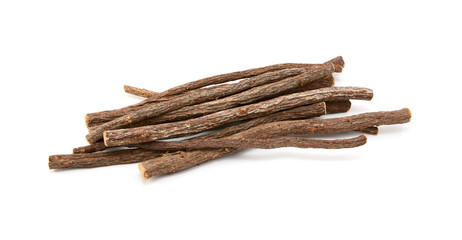 Small pile of liquorice root