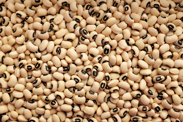 Dried black eyed peas background