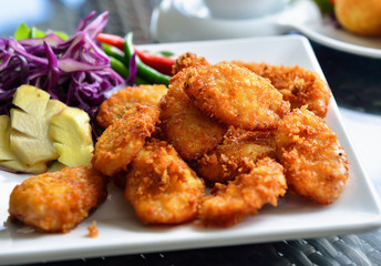 fried sour pork . thailand food