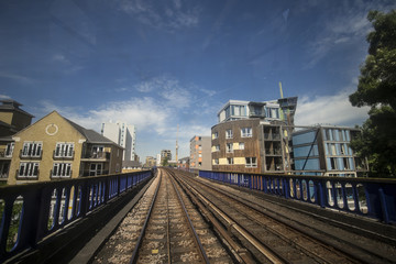 Fototapeta na wymiar A beautiful view from metro in London.