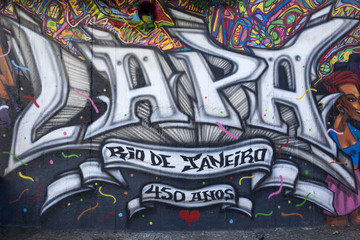 Lapa Street Art Mural, Rio de Janeiro, Brazil