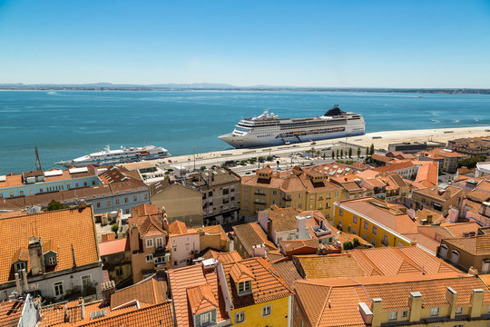Cruise ship in Lisbon