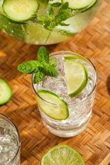 Refreshing Ice Water with Lime