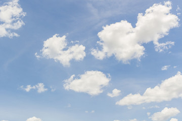 Blue sky background .