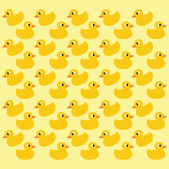 vector ducks seamless pattern