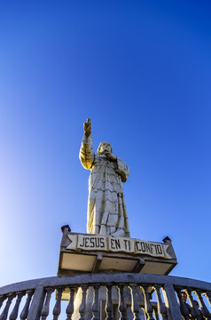 Nicaragua, San Juan del Sur, Christ of the Mercy statue