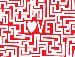 Love is a complex maze