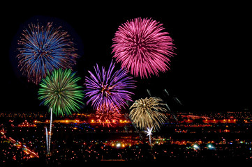 Fireworks over the Antelope Valley