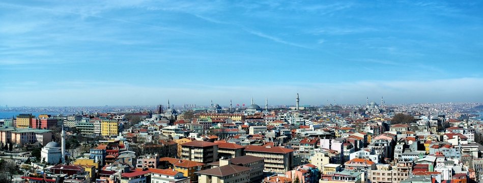 stanbul Panoroma in 2006 at Hagia Sophia Minaret