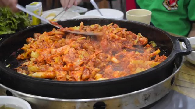 Dak Galbi Korean food