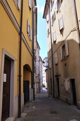 Fototapeta na wymiar Streets of Triest, Italy
