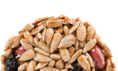 Half of candied peanuts sunflower seeds.