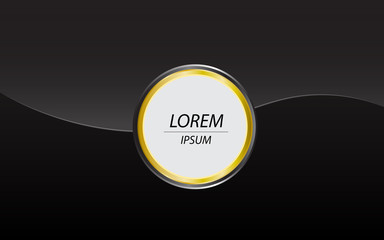 vector glossy material blank button modern design background