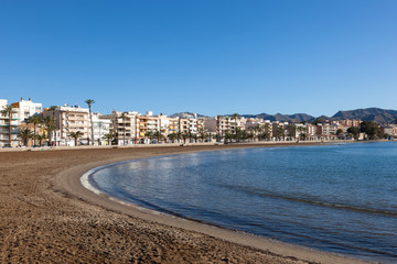 Beach in Puerto de Mazarron, Spain